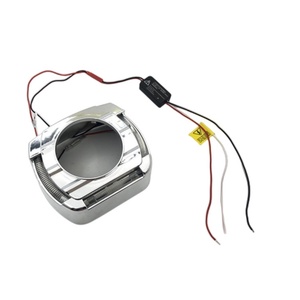 3 Inch <b>Led</b> White Angel Eyes Shrouds Cover <b>Led</b> <b>Projector</b> Lens for Toyota-Nissan-jeep Headlight Lens in Auto Lighting System - Product Image 4