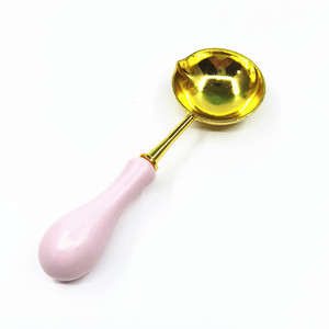 Regalos novedosos Kit de cuchara de sellado de cera de <span class=keywords><strong>madera</strong></span> Cuchara <span class=keywords><strong>para</strong></span> derretir sello de calentador de cera - Product Image 6