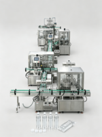 Machine de remplissage de jus à petite échelle pour bouteilles de 200 ml avec bouchage et étiquetage pour les entreprises de jus de fruits et de boissons en démarrage