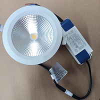 Spot LED encastrable en aluminium AC 220V DC 36V, blanc chaud/froid, pour plafond, 8W-40W, avec puce COB pour intérieur