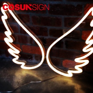 Cosun hello splendida decorazione dell'insegna al neon ha condotto la luce della lettera, insegna al neon delle ali al neon, ali d'angelo al neon - Product Image 6