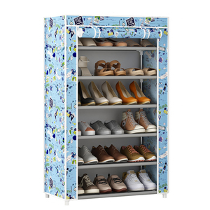 Meuble à chaussures multi-niveaux simple de 4 à 10 couches, armoire à chaussures en tissu à assembler pour la maison, étagère de rangement pour chaussures, vente en gros - Product Image 6
