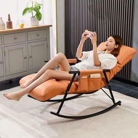 Chaise berçante en bois de salon pour adultes canapé inclinable simple chaise berçante meubles de salon