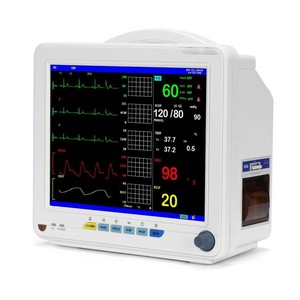 Moniteur patient multiparamètres avec électrocardiographe, batterie intégrée, certifié CE, facile à utiliser pour hôpital et voiture - Product Image 5
