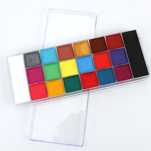 20 Color Oil Based Face Paint Kit For Stage <b>Makeup</b> Halloween Body Painting Plastic <b>Box</b> - Product Image 3