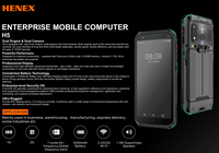Henex Akıllı Telefon Android 13 4G IP67 Dayanıklı El Terminali Kablosuz El Tipi PDA 1D 2D Qr Barkod Okuyucu Envanter PDA'sı Android PDA'lar