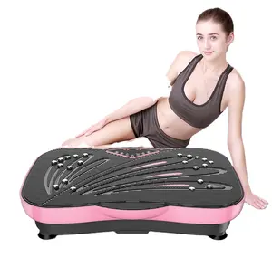 Titreşimli şekillendirme vücut egzersiz fitness ekipmanları titreşimli plaka bluetooth tüm vücut mini titreşim plakası egzersiz makinesi