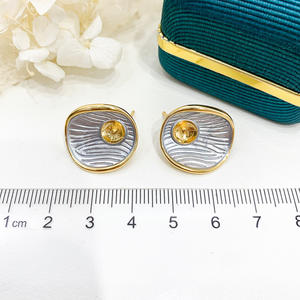 S925 <b>Silver</b> DIY Pearl Accessories Empty Stand with 6-9mm Round Beads 21744 Fashion <b>Stud</b> <b>Earrings</b> - Product Image 4