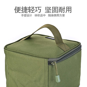 Sac de pêche portable Cube, vert armée, résistant aux éclaboussures, avec poignée supérieure, multi-usages, pour ranger les accessoires de pêche - Product Image 2