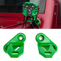 Pour 2007-2018 Wrangler JK/JKU deux portes/quatre portes projecteur à pilier A support en alliage d'aluminium support de montage monocouche