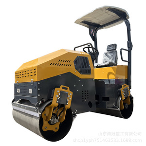 Compacteur routier à double tambour vibratoire entièrement hydraulique de 3 tonnes, alimenté au diesel, pour revêtement en asphalte - Product Image 5