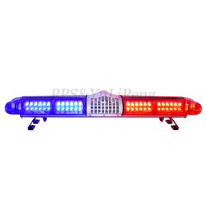 Barra de luz de ambulancia de advertencia de emergencia <span class=keywords><strong>LED</strong></span> de montaje en techo rojo y azul de alta potencia barata de 47 pulgadas con altavoz y Sirena - Product Image 1