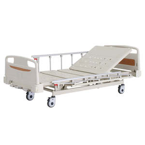3 fonctions clinique patient <span class=keywords><strong>lit</strong></span> manuel 3 manivelle <span class=keywords><strong>lit</strong></span> manuel réglable hôpital <span class=keywords><strong>lit</strong></span> médical prix bon marché - Product Image 1