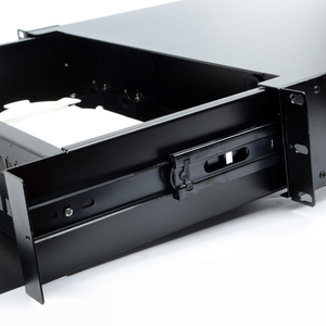 1U 19-Zoll Rack-Montage Glasfaser-Patchpanel, SC <span class=keywords><strong>LC</strong></span> FC ST <span class=keywords><strong>E2000</strong></span> <span class=keywords><strong>Adapter</strong></span>, Kaltgewalzter Stahl ODF-Einheit für Rechenzentren und Telekommunikation - Product Image 3