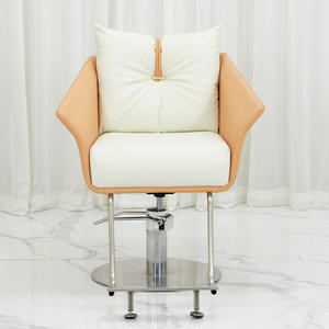 Chaise de barbier légère, petite, bon marché, à base ronde, avec pompe hydraulique, pliable, couleur et logo personnalisables, pour salon, école - Product Image 3