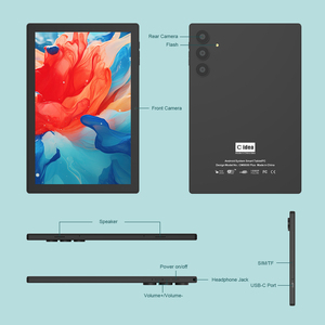 Tablette PC C Idea 10,1 pouces, double caméra, Wi-Fi, écran capacitif, résistance aux chutes, utilisation pour le divertissement et les affaires (noir) - Product Image 3