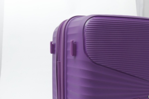 Ensemble de bagages en PP texturé violet, <span class=keywords><strong>3</strong></span> tailles 20/24/28 pouces, valise à roulettes rigide légère et durable avec serrure TSA - Product Image 6