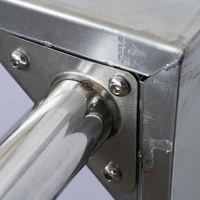 Table de travail en acier pour cuisine, avec portes coulissantes, en acier inoxydable de qualité alimentaire, robuste, pour hôtel et restaurant