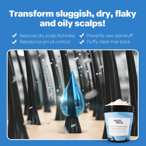 Champú Exfoliante para el Cuero Cabelludo con <span class=keywords><strong>Sal</strong></span> Marina de Marca Privada para Hombres, Anticaspa, Control de Grasa, Limpieza Profunda, Exfoliante Capilar con Colágeno - Product Image 3