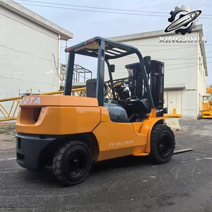 Chariot élévateur TOYOTA 7FD50 5 tonnes d'occasion, importé du Japon, moteur 1DZ-2, machine d'occasion, moteur à essence, avec déplacement latéral. - Product Image 6