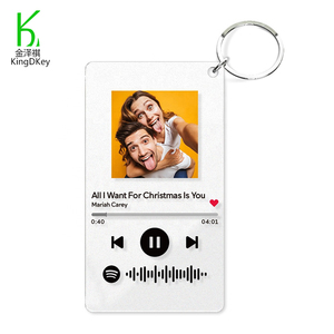 Llavero Acrílico <span class=keywords><strong>Personalizado</strong></span> con Foto Impresa, Placa Musical, Llavero <span class=keywords><strong>Spotify</strong></span>, Llavero con Foto Personalizada - Product Image 3