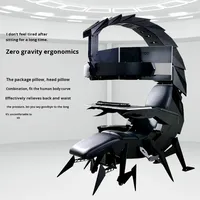Chaise de jeu moderne extensible à gravité zéro avec fonction d'inclinaison pour les moniteurs et les simulateurs de course Autofull