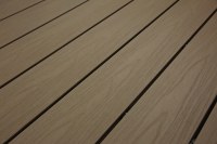 Revêtement de sol en bois imperméable d'extérieur WPC platelage en bois composite wpc