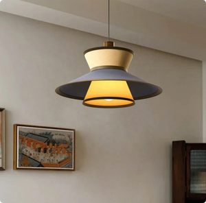 Luminaire suspendu décoratif moderne, luminaire suspendu en tissu fait main coloré pour hôtel, restaurant, projet - Product Image 2