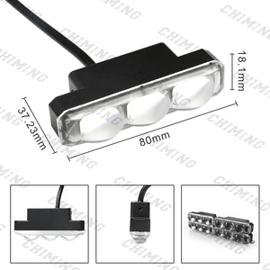 Feux de route pour <span class=keywords><strong>moto</strong></span> 10-30V 12W avec phare LED, mini feux de route, feux de travail, feux antibrouillard, ampoule pour voiture, camion - Product Image 3