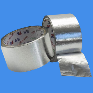 Fita Isolante de Alumínio Sem Forro, Ativada por Água, Resistente ao Calor, para Selagem de Dutos na Construção - Product Image 1