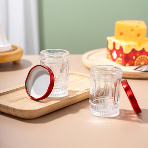 Frascos de Vidrio Redondos Personalizados de 40 ml, Transparentes, Vacíos, <span class=keywords><strong>para</strong></span> Nido de Pájaro, Gelatina, Pudín, Mermelada, <span class=keywords><strong>con</strong></span> Tapas Metálicas - Product Image 4