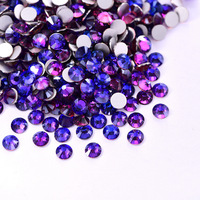 Usine En Gros fantaisie revêtement couleurs soleil flamme AB Non Hot Fix Nail Art Strass Pour DIY Ongles Décoration