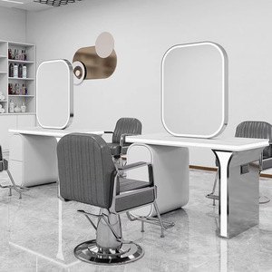 Nouvelle station <span class=keywords><strong>de</strong></span> coiffure avec <span class=keywords><strong>miroir</strong></span> et éclairage LED |   Miroirs é<span class=keywords><strong>l</strong></span>égants pour la coiffure |   Stations <span class=keywords><strong>de</strong></span> coiffure haut <span class=keywords><strong>de</strong></span> gamme - Product Image 4
