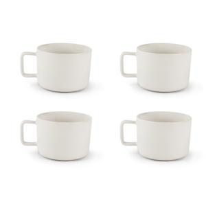 Set di 4 Tazze Jumbo in Porcellana Excelsa 40 Cl Bianche Design Nordico - Product Image 1