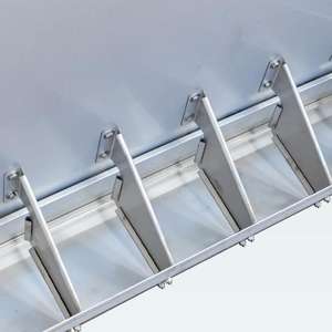 Velocidad de alimentación de ajuste automático al por mayor, comederos de animales de granja para cerdos, comedero de acero inoxidable de doble cara - Product Image 6