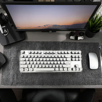 New Wholesale Mechanical Keyboard 2.4Ghz + USB Type-C Dual Mode 87-Key Green Switch Punk Retro Style Plastic Ambidextrous