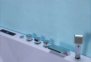 Bañera de pie acrílica de alta gama para interiores, sistema de hidromasaje - Product Image 6