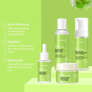 Hàn Quốc Phụ nữ hàng ngày chăm sóc da <span class=keywords><strong>Kit</strong></span> 4-mảnh thiết lập giữ ẩm dầu-kiểm Soát Ph cân bằng hàng ngày mặt salicylic axit chăm sóc da Bộ - Product Image 3