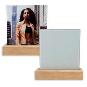 Vente en Gros Usine <span class=keywords><strong>Cadre</strong></span> Photo en <span class=keywords><strong>Verre</strong></span> Trempé <span class=keywords><strong>Personnalisé</strong></span> à Sublimation avec Lumière LED, Formats 6x6 et 6x8 Pouces - Product Image 3