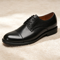 Nouvelle conception, chaussures Oxford en cuir de vache véritable respirant pour hommes, taille plus, à lacets, antidérapantes, formelles, pour le bureau, la carrière, les occasions habillées