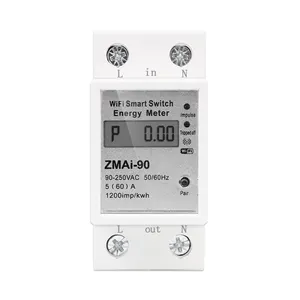 Bingoelce 2022 New Arrival Tuya/Smart Life APP TUYA DIGITAL Mini Circuit Breaker Smart Switch Energy Meter