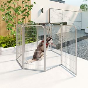 Chenil pour chien en acier inoxydable professionnel, niche pour chien d'extérieur pour grands chiens, idéal pour les chenils commerciaux et les hôtels pour animaux - Product Image 1