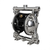 Pompe à diaphragme pneumatique en acier inoxydable KY-15S4 1/2 pouce BSP, pompe de transfert pneumatique pour liquides chimiques