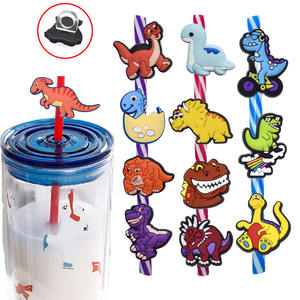 Toppers de paille en pvc souple pour la famille, nouveaux toppers de paille personnalisés pour le mardi - Product Image 3