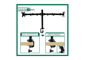 <span class=keywords><strong>Support</strong></span> pour moniteur de bureau <span class=keywords><strong>double</strong></span> Led avec <span class=keywords><strong>VESA</strong></span> 100x100mm pour <span class=keywords><strong>support</strong></span> de moniteur 10 ''-27'' <span class=keywords><strong>Support</strong></span> pour moniteur <span class=keywords><strong>double</strong></span> Am - Product Image 2