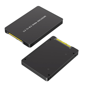 محول NGFF <span class=keywords><strong>M</strong></span>.2 NVME SSD إلى U.2 SFF-8639 مقاس 2.5 بوصة، محول SSD معدني أسود، هيكل لمحركات الأقراص الصلبة NVME <span class=keywords><strong>M</strong></span>.2 SSD U2 - Product Image 4