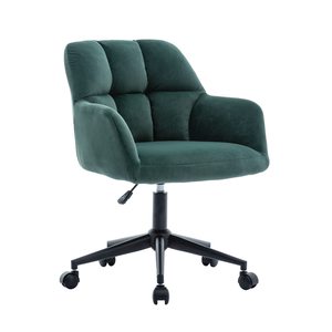 Computer <span class=keywords><strong>Studio</strong></span> poltrona da ufficio verde <span class=keywords><strong>sedia</strong></span> da <span class=keywords><strong>scrivania</strong></span> girevole in velluto regolabile in altezza <span class=keywords><strong>sedia</strong></span> da ufficio imbottita con ruote - Product Image 1