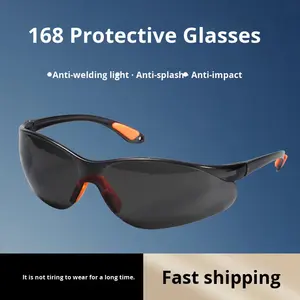 نظارات واقية خارجية مضادة للخدش والرذاذ والصدمات بعدسات بلاستيكية بدون إطار من المصنع مباشرة - Product Image 5