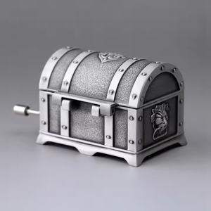Boîte à musique <span class=keywords><strong>Pirates</strong></span> <span class=keywords><strong>des</strong></span> Caraïbes Petit cadeau Artisanat en métal Boîte à musique à manivelle - Product Image 4