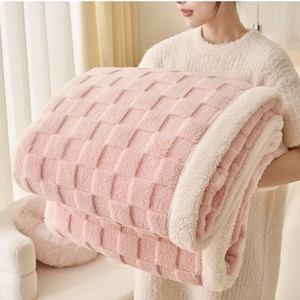 Chăn nỉ siêu mềm in họa tiết tùy chỉnh, bán trực tiếp từ nhà máy, thiết kế mới, chất liệu Jacquard Sherpa không viền - Product Image 3